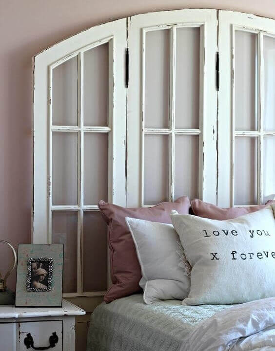 Make A Headboard With An Old Window