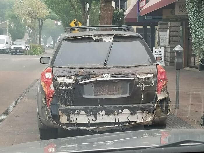Paint And Plastic Are Not Safe In The Presence Of Fire
