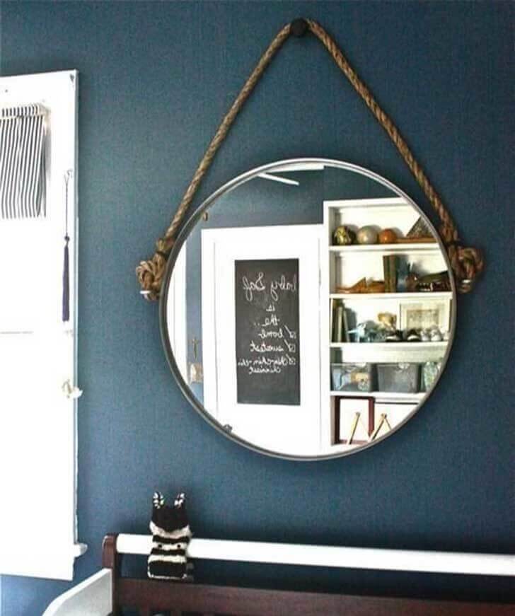 Hang A Mirror With Rope