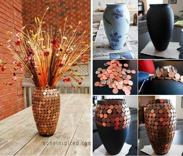 Use Old Pennies To Decorate Things