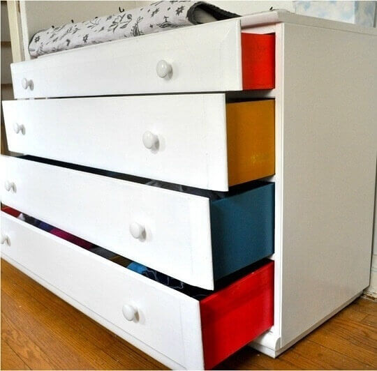Paint The Sides Of Your Drawers For Some Extra Color