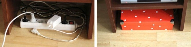 Use A Box To Hide Those Annoying Cords