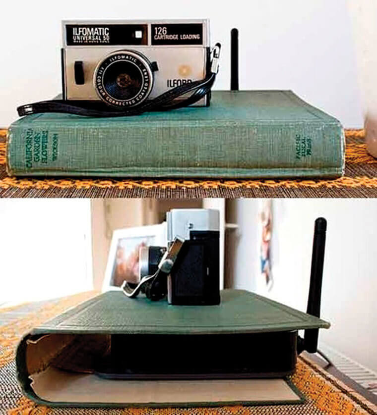 Hide Your Router In A Book
