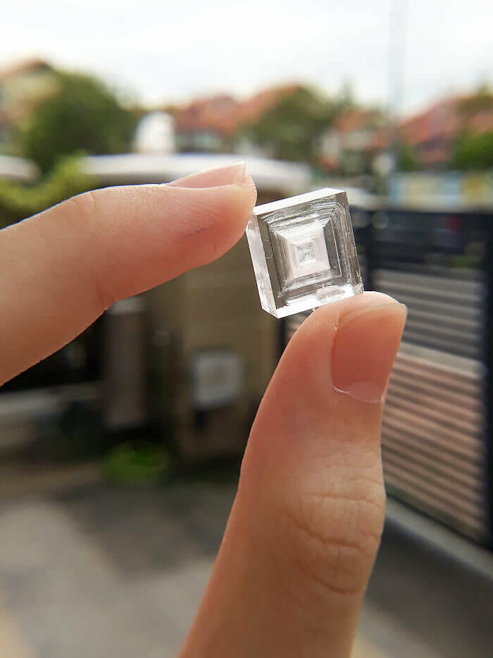 A Salt Crystal Someone Grew At Home