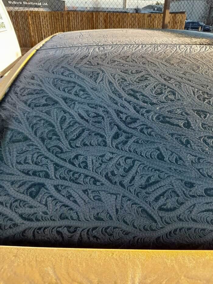 Fancy Rug-Looking Frost Pattern